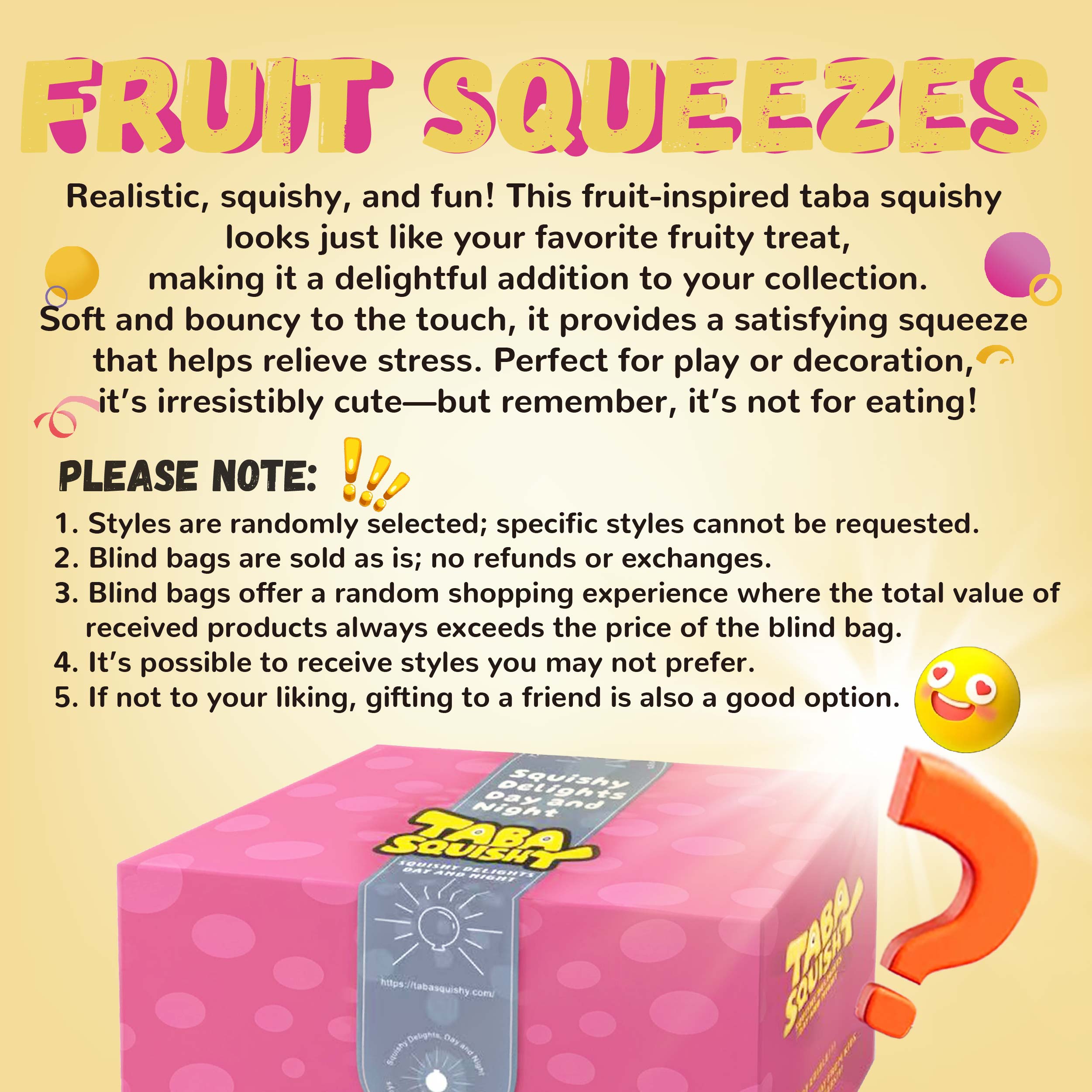 Fruit Blind Bag Taba Squishy - Image 2