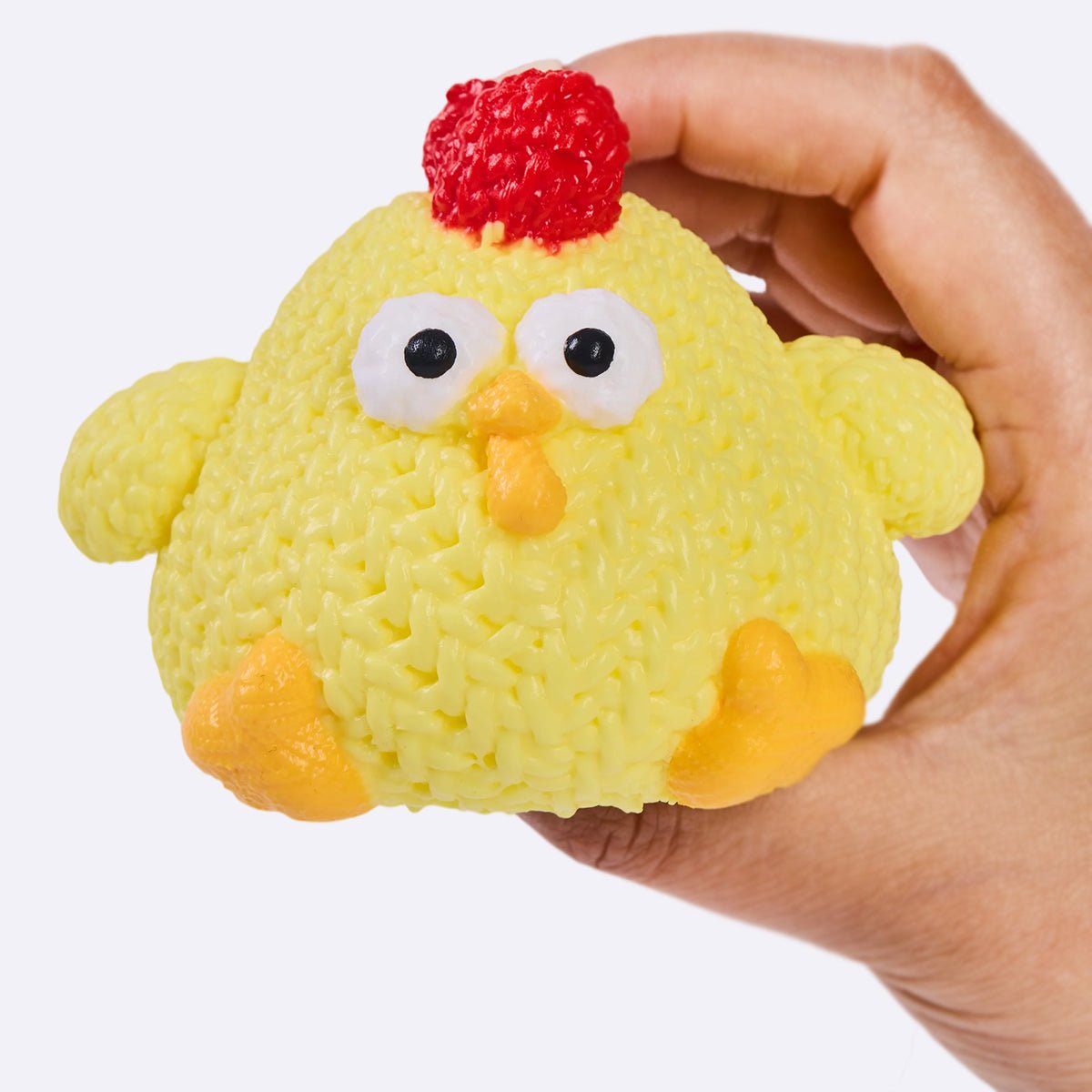 Knitted Yellow Chick Taba Squishy - Image 6