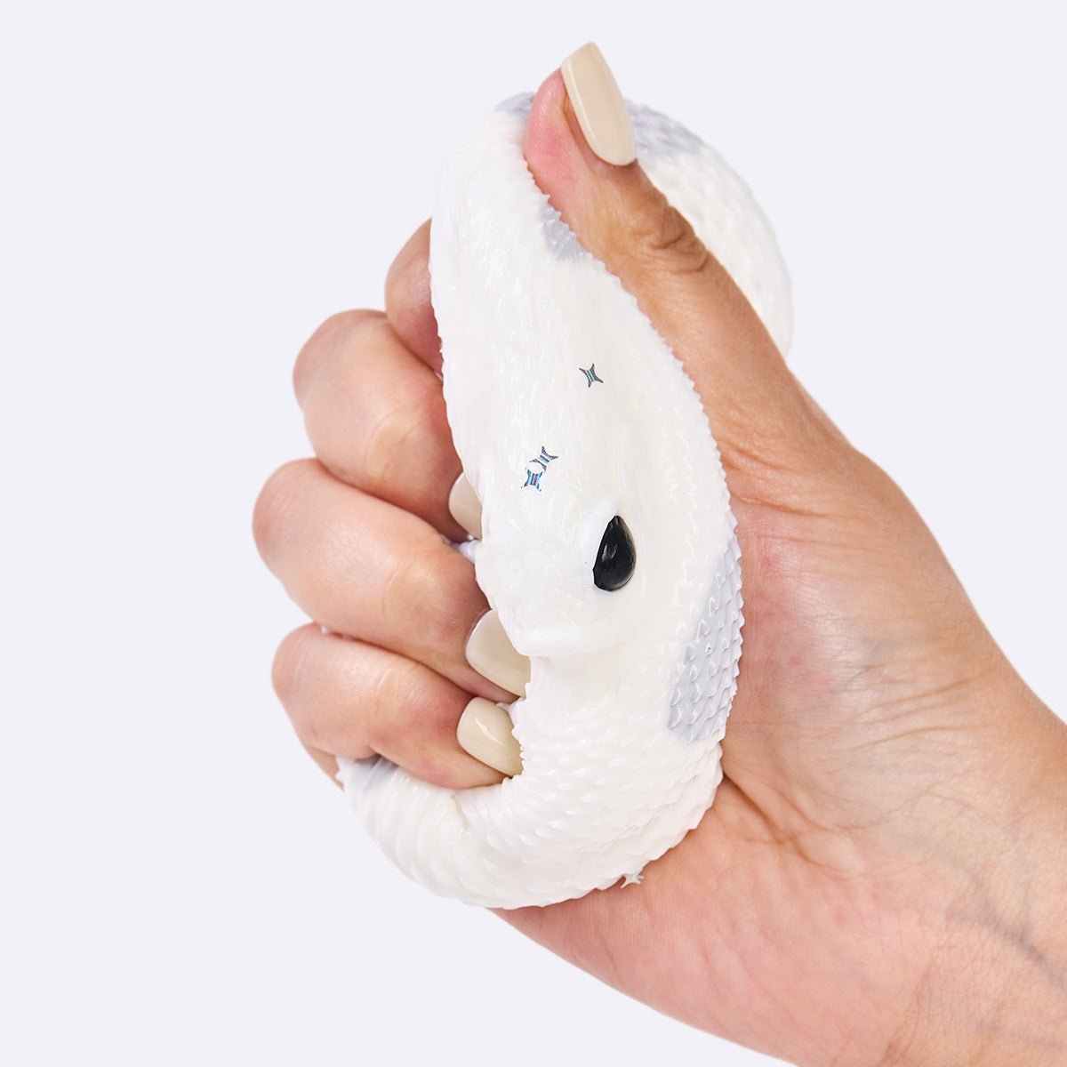 White-gray Snake Taba Squishy - Image 3