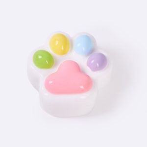 62g White-colorful Paw Taba Squishy