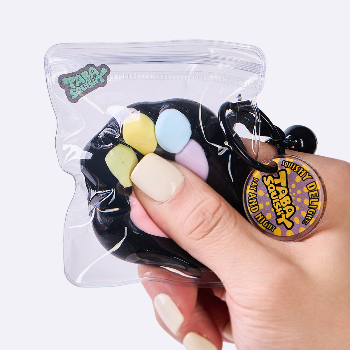 45g Black-colorful Paw Taba Squishy - Image 5
