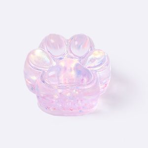 100g Blingbling Transparent-purple Paw Taba Squishy