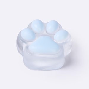 45g Transparent-blue Paw Taba Squishy