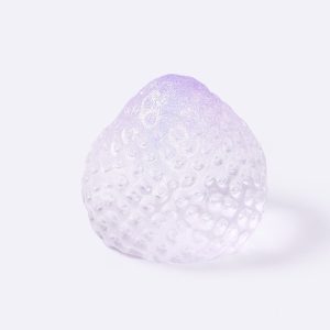 Glitter Clear-purple Strawberry Taba Squishy