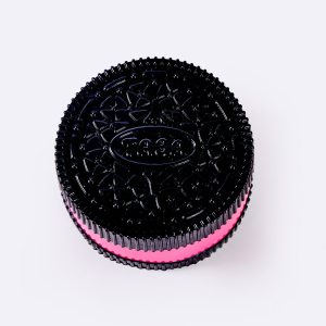 Jumbo Black-fuchsia Sandwich Cookie Taba Squishy