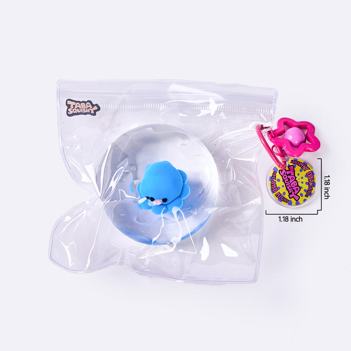 Nested Crystal Blue Octopus Taba Squishy - Image 6