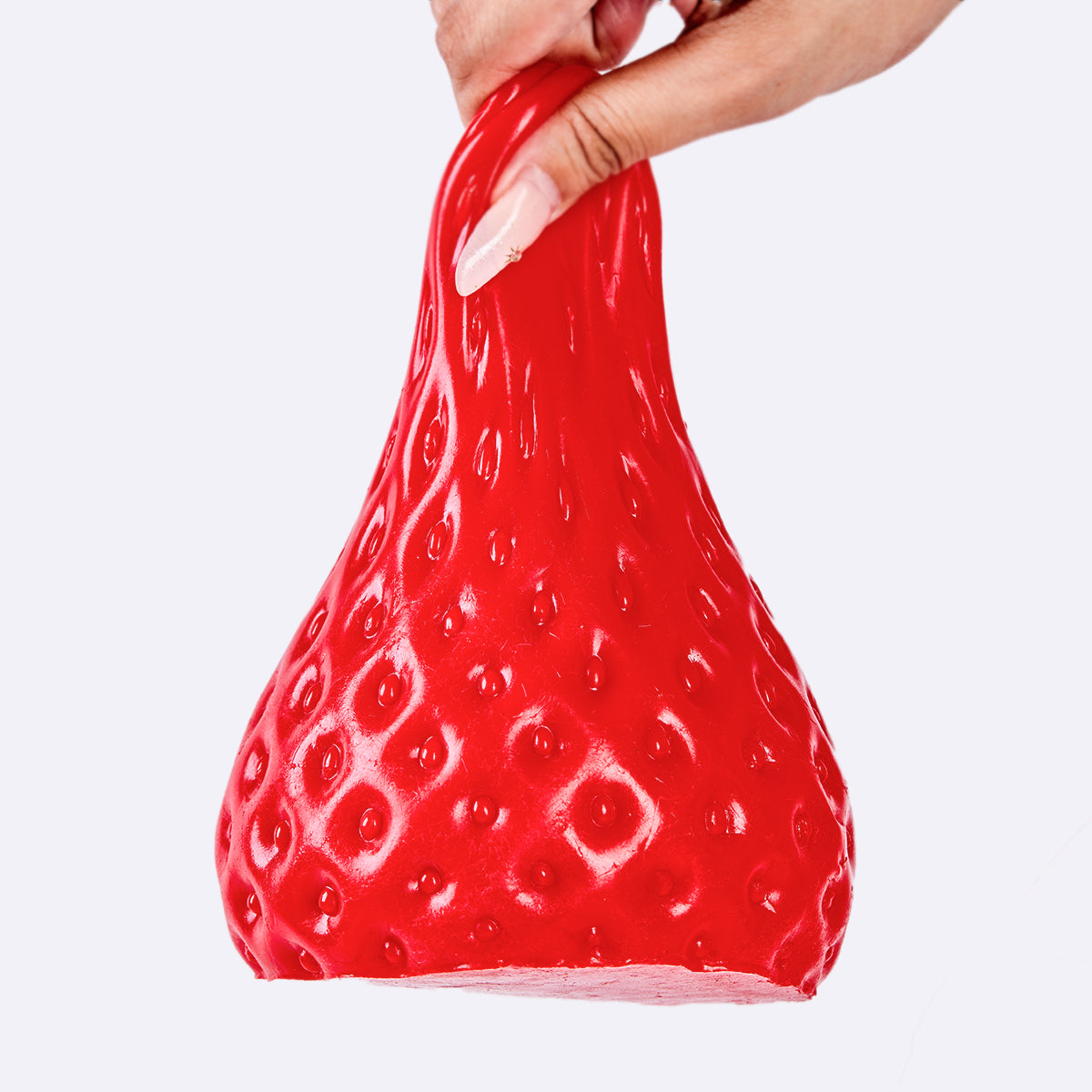 Jumbo Red Strawberry Taba Squishy - Image 3