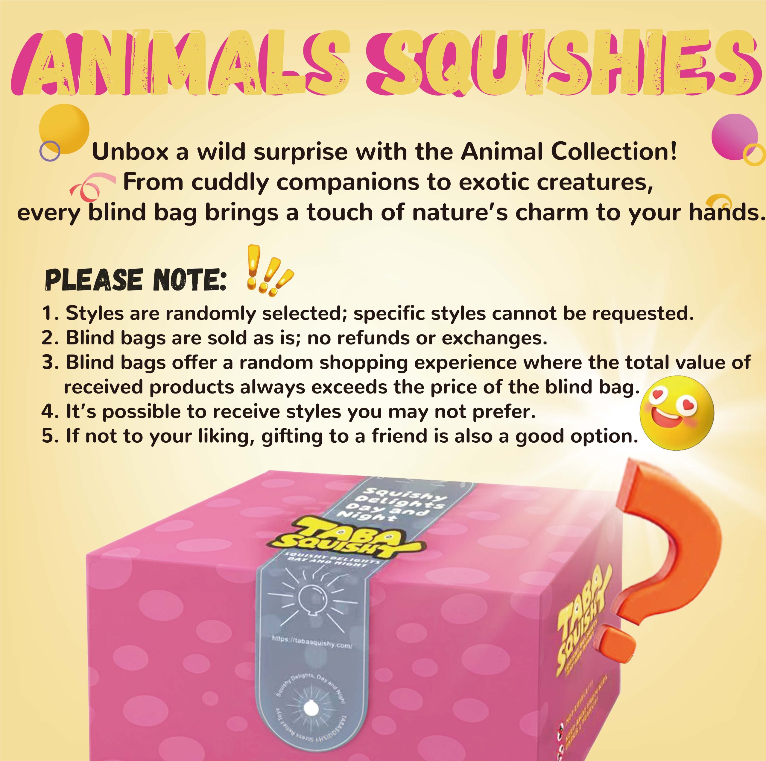Animals Blind Bag Taba Squishy - Image 2