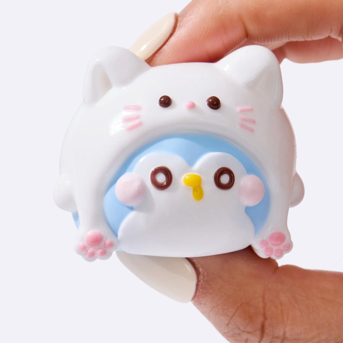 Cute Penguin with Kitten Hat - Image 4