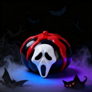 Bloody Ghost Face Pumpkin Taba Squishy