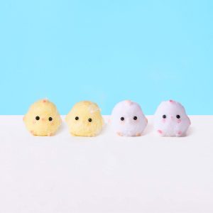 Flocked Mini Chick Set Taba Squishy