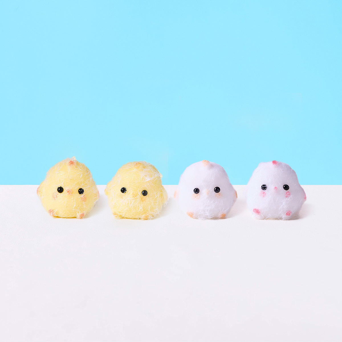 Flocked Mini Chick Set Taba Squishy