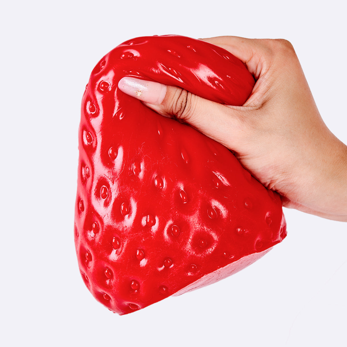Jumbo Red Strawberry Taba Squishy - Image 2