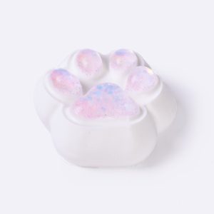 100g White-bling Paw Taba Squishy