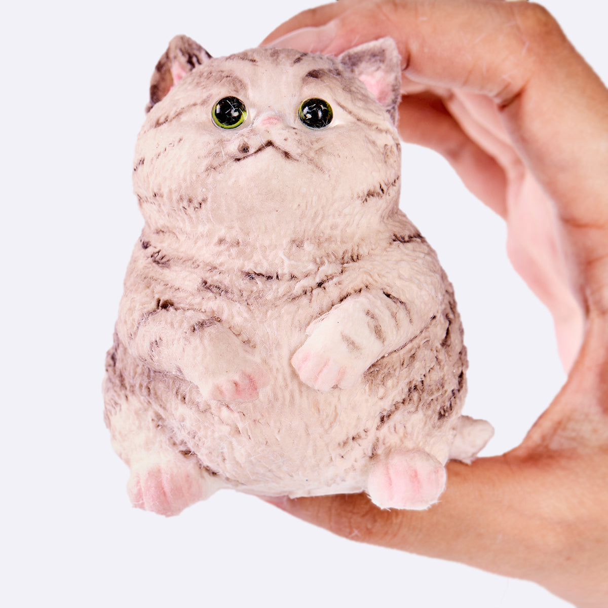 Flocked Brown Cat Taba Squishy - Image 4
