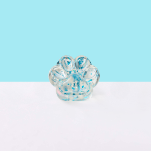 Foil Flakes Blue Paw Taba Squishy